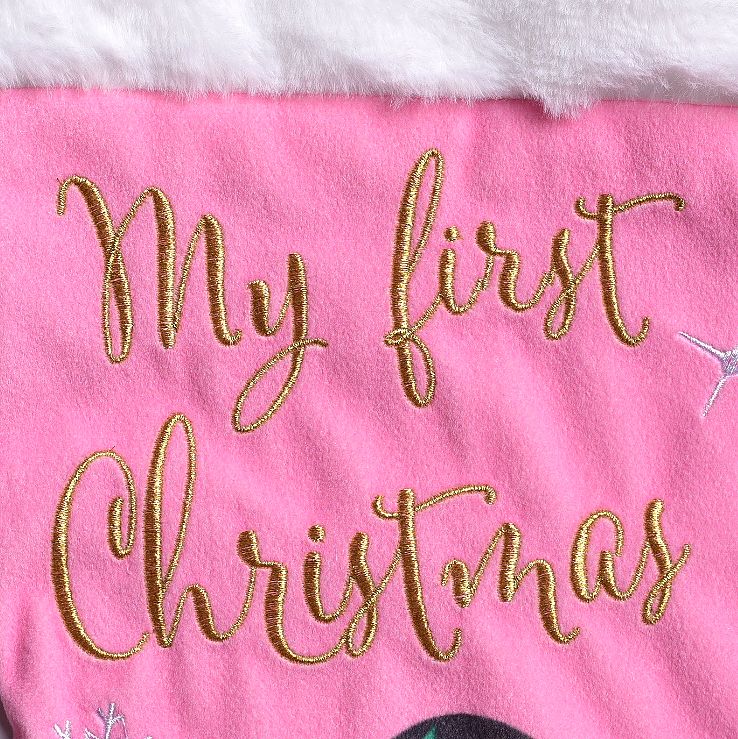 Disney Minnie Mouse Stocking "My First Christmas"