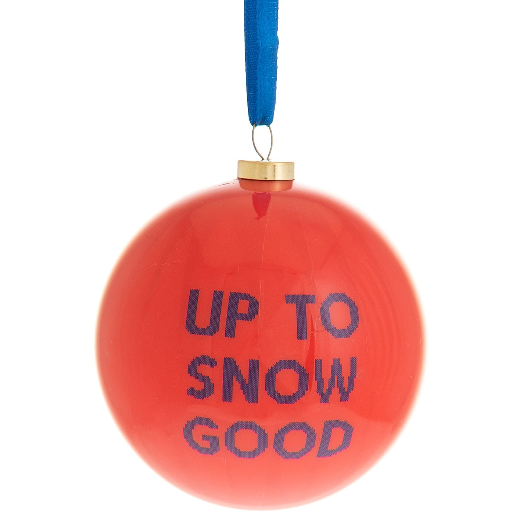 Set of 7 Naughty List Christmas Baubles