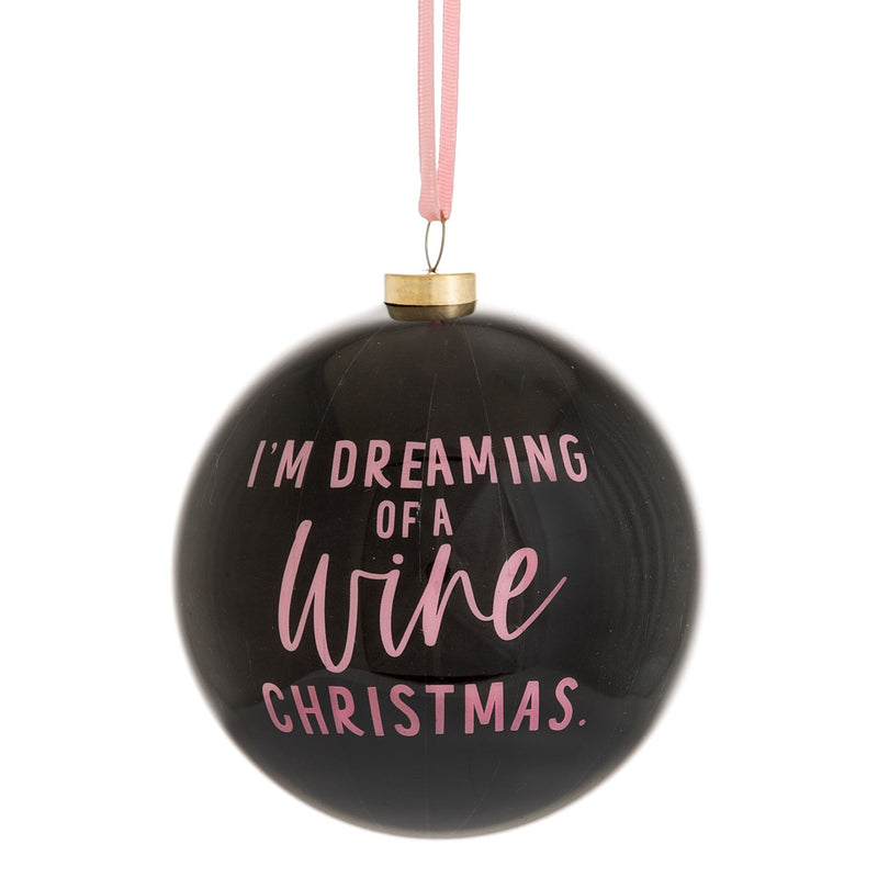 Set of 7 Naughty List Christmas Baubles