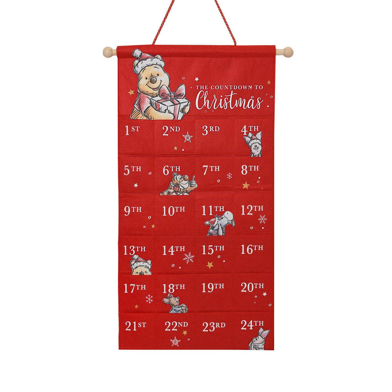 Disney Winnie Christmas Fabric Advent Calendar