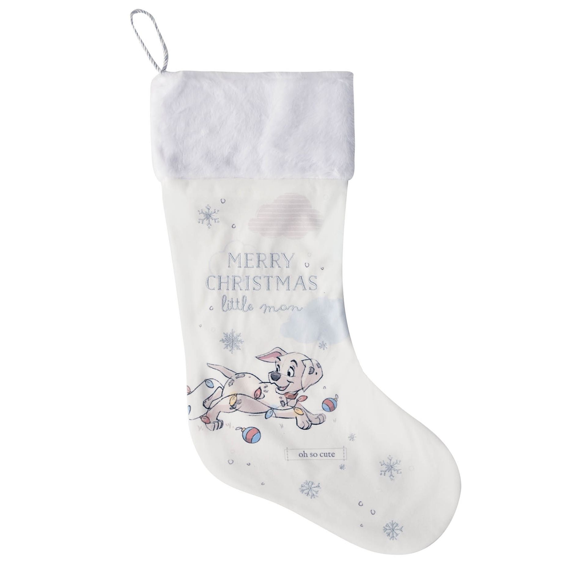 Disney Dalmations Stocking - Merry Christmas Little Man
