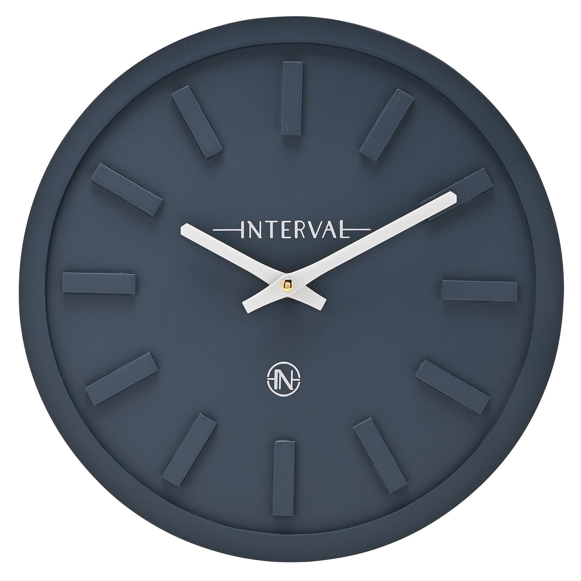 Interval Minimalist Wall Clock 30cm - Navy