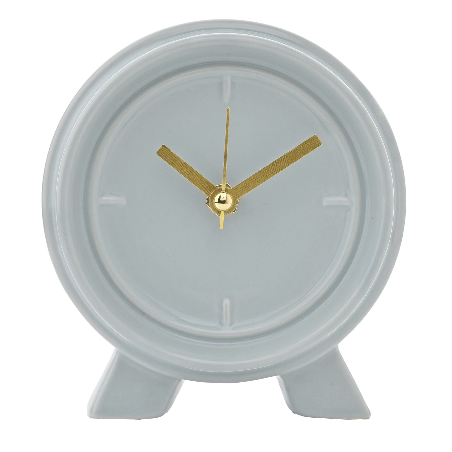 Interval Ceramic Mantle Clock - Ocean Blue