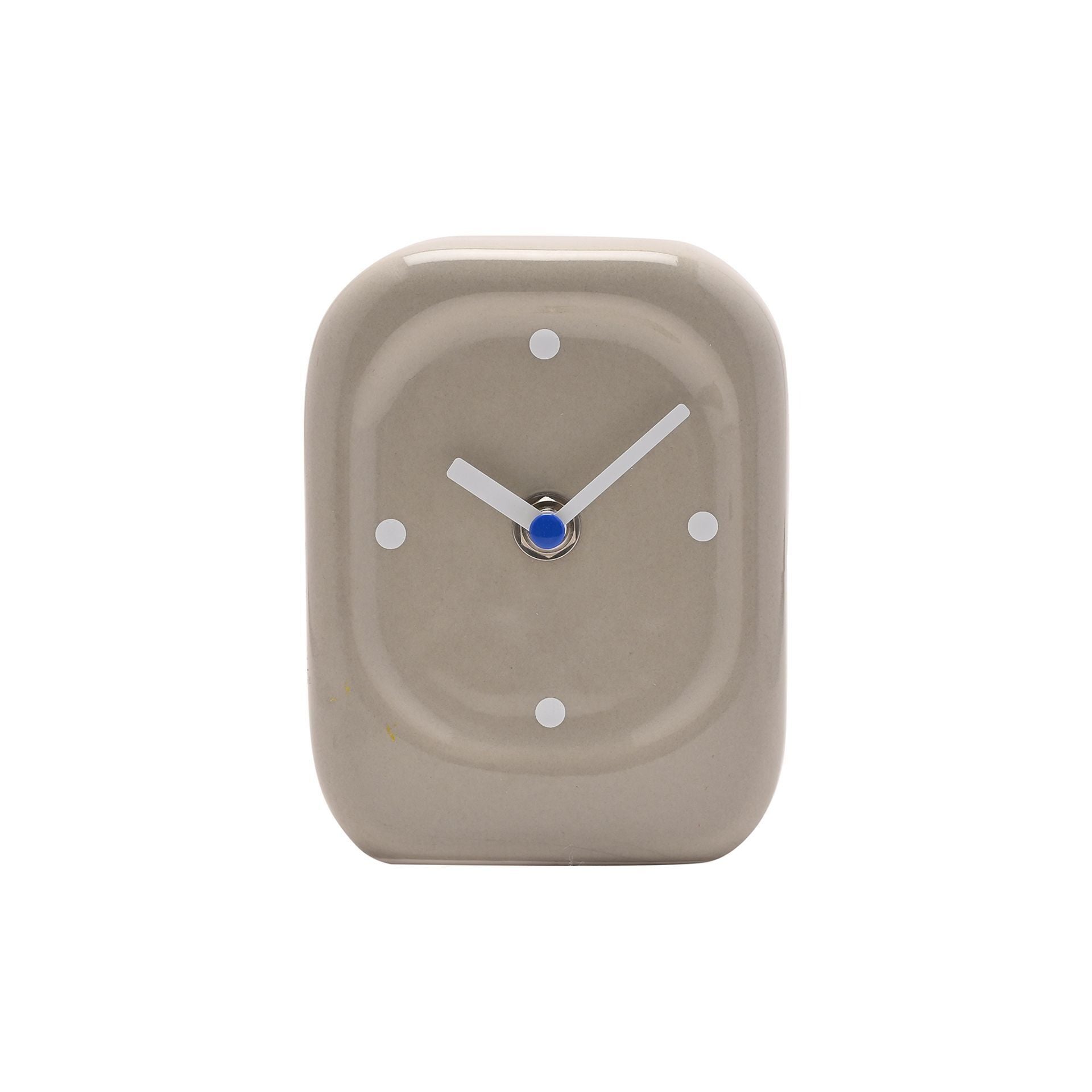 Interval Porcelain Desk Clock - Taupe