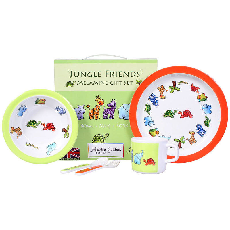 Jungle Friends 7 Piece Melamine Dining Set