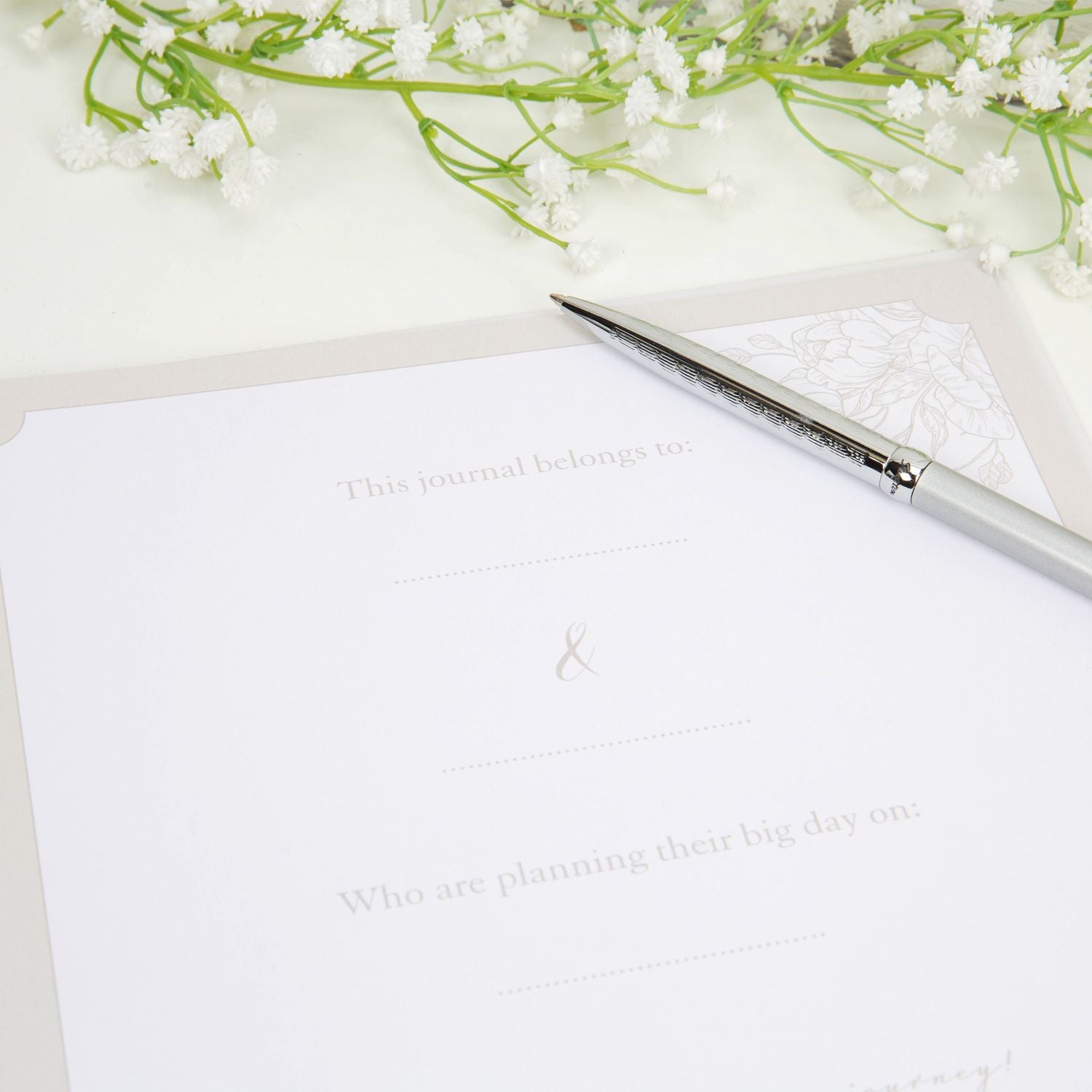 Amore Ring Bound Wedding Journal 'Our Wedding Journey'