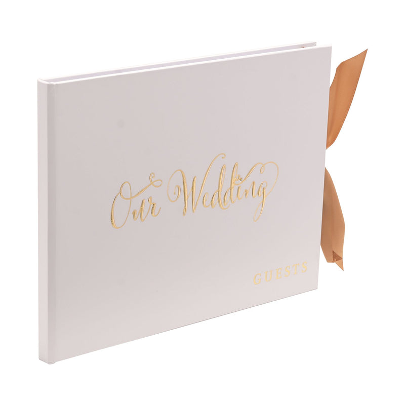 'Always & Forever' Gold Foil "Our Wedding" Guest Book
